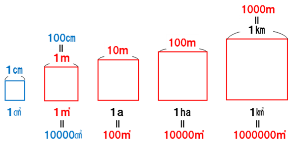 単位 面積 面積を表す単位 ～㎡・㎢・a・ha～｜sonraku｜note