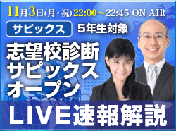 サピックス・四谷大塚・日能研 テスト当日ライブ速報解説