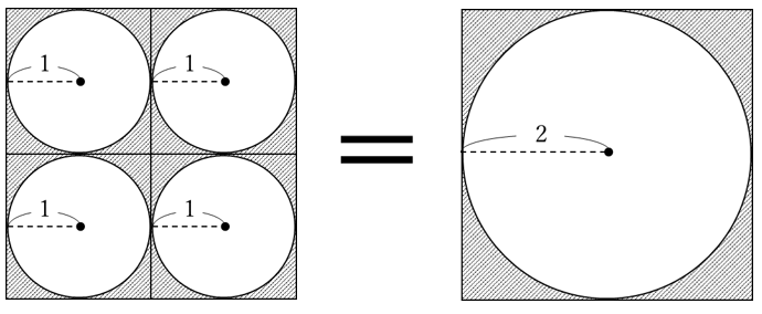 円の相似を利用した面積の計算 中学受験プロ講師ブログ