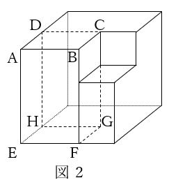 立方体から立方体を取り除く2
