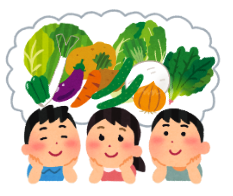 野菜について考える子どもたち