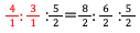 4/1:3/1 :5/2＝8/2:6/2 :5/2 