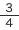 ３/４