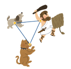 冬の大三角形のイメージ