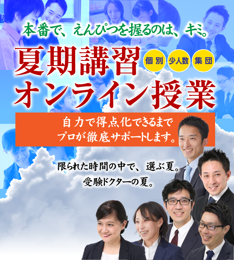 2021年度 夏期講習 個別・少人数・集団 オンライン授業 志望校別カリキュラム